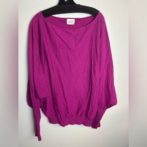 André by Unit Plus size 2X Top Sweater Purple color Lightweight chic Cozy comfy